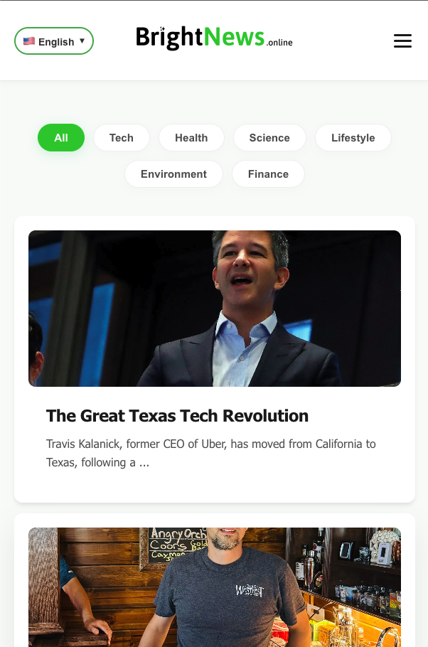 BrightNews news portal