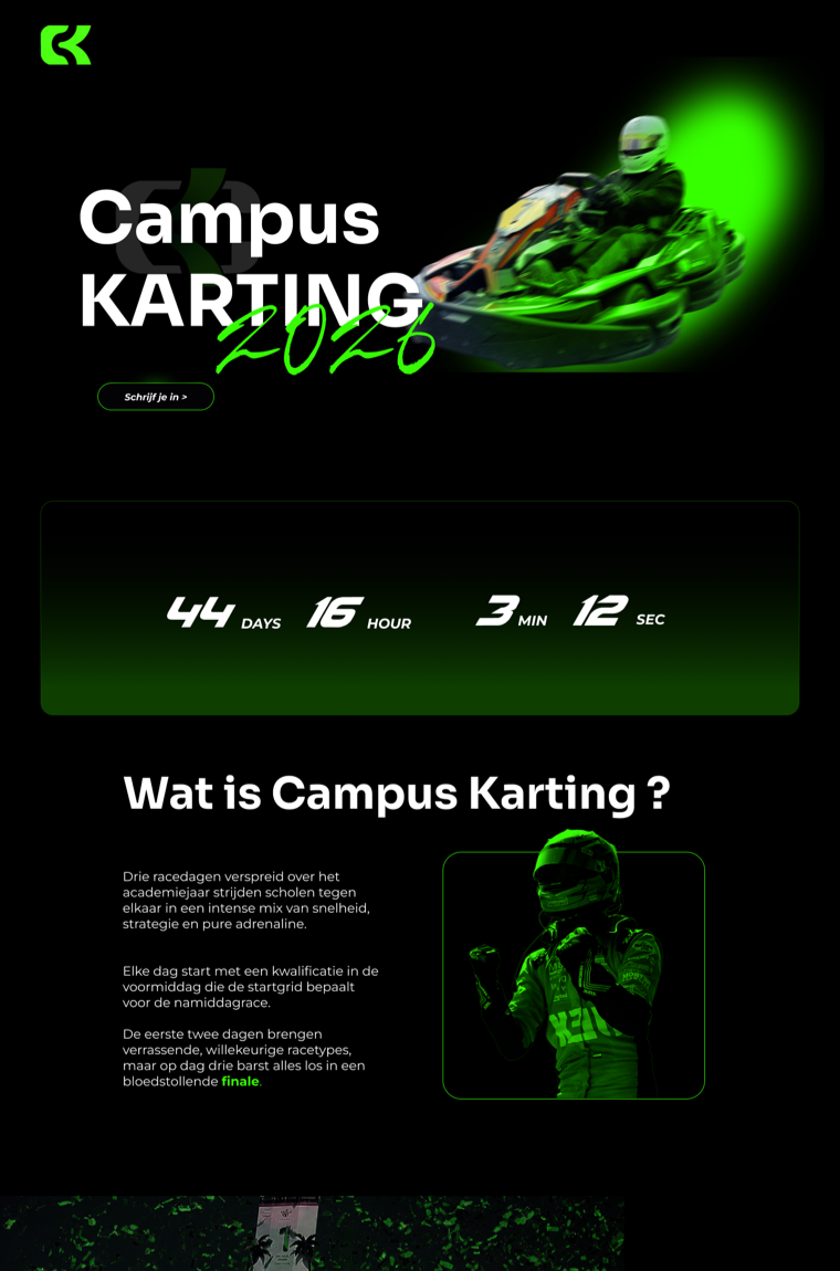 Campus Karting website
